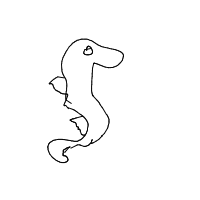 seahorse drawing by player-kiyj7f6iq in Artbitrator