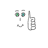 thumbs up drawing by eternalluna in Artbitrator