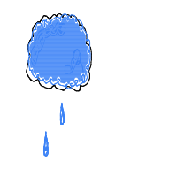 rain cloud drawing by eternalluna in Artbitrator