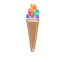ice cream cone drawing by eternalluna in Artbitrator