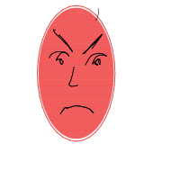 angry face drawing by prethiv1234 in Artbitrator