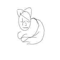 sleeping cat drawing by i_havea-beardeddragon in Artbitrator