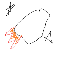 rocket ship drawing by myaa in Artbitrator