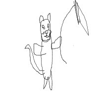 monkey drawing by aryan in Artbitrator