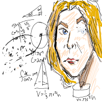 confused math lady drawing by myself436 in Artbitrator
