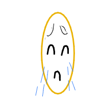 crying face drawing by erica in Artbitrator