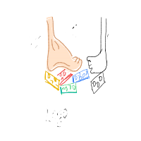stepping on lego drawing by veva in Artbitrator