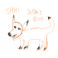 sneaky fox drawing by kikij in Artbitrator