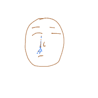crying face drawing by adzwinz123 in Artbitrator
