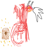 dragon guarding treasure drawing by lilyjunebuggy in Artbitrator