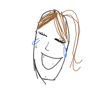 laughing drawing by lilyjunebuggy in Artbitrator