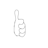 thumbs up drawing by lilyjunebuggy in Artbitrator