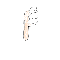 thumbs down drawing by lilyjunebuggy in Artbitrator