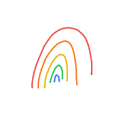 rainbow drawing by lilyjunebuggy in Artbitrator