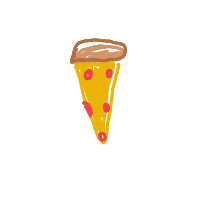 pizza slice drawing by lilyjunebuggy in Artbitrator