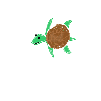 sea turtle drawing by lilyjunebuggy in Artbitrator