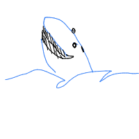 whale breaching drawing by lilyjunebuggy in Artbitrator