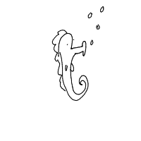 seahorse drawing by lilyjunebuggy in Artbitrator