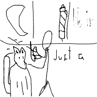 werewolf at hair salon drawing by avacado in Artbitrator