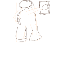 bigfoot taking selfie drawing by montuuu in Artbitrator