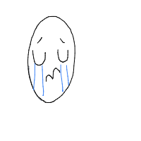 crying face drawing by peter in Artbitrator