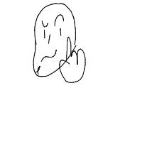 hand on chin drawing by peter in Artbitrator