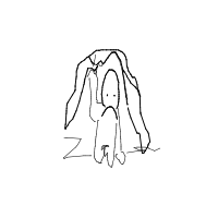 hiding under blanket drawing by orangble in Artbitrator