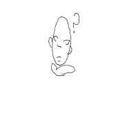 thinking face drawing by myname in Artbitrator