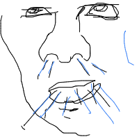sneezing drawing by lulita in Artbitrator