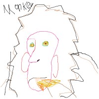 monkey drawing by myname in Artbitrator