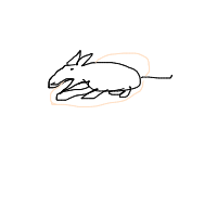 sleepy dog drawing by cristian in Artbitrator