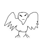 angry bird drawing by cristian in Artbitrator
