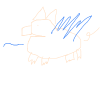 when pigs fly drawing by cristian in Artbitrator
