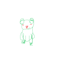 happy frog drawing by potatokawai67 in Artbitrator