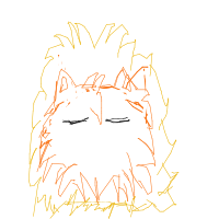 sleeping lion drawing by potatokawai67 in Artbitrator