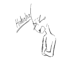 laughing drawing by thegoatofallgiats in Artbitrator