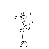 flower dancing drawing by tessa9 in Artbitrator
