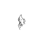 hand on chin drawing by tessa9 in Artbitrator