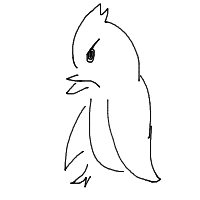 angry bird drawing by iluvbunnys427 in Artbitrator