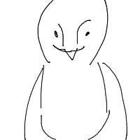 excited penguin drawing by iluvbunnys427 in Artbitrator