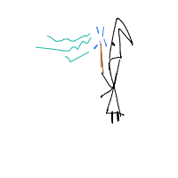 wizard casting spell drawing by tmakkarz in Artbitrator