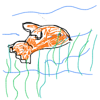 clownfish drawing by 666ushnd in Artbitrator