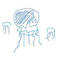 jellyfish drawing by 666ushnd in Artbitrator