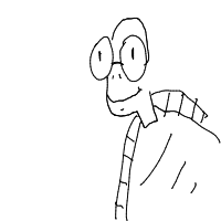turtle with glasses drawing by sultan_kashmir in Artbitrator