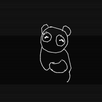 panda eating bamboo drawing by eeldiablo_ in Artbitrator
