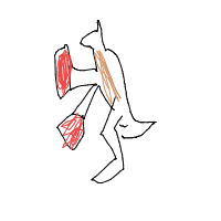 kangaroo boxing drawing by thegam1ngrapt0r in Artbitrator