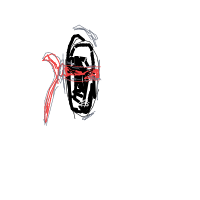 ninja hiding poorly drawing by potatokawai67 in Artbitrator