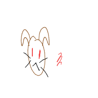 grumpy dog drawing by goats in Artbitrator