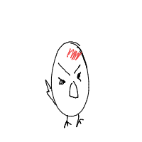 angry bird drawing by augurylynx in Artbitrator