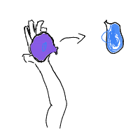 throwing water balloon drawing by jabota in Artbitrator